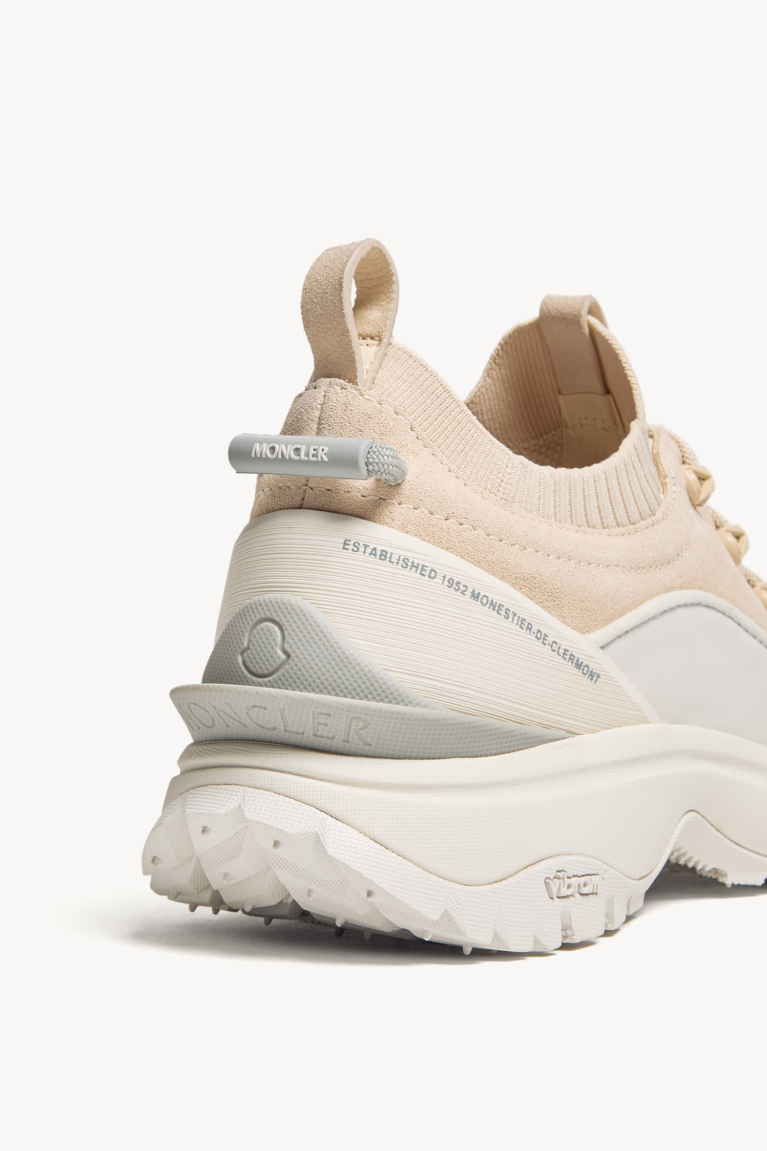 Trailgrip Lite3 Nubuck & Suede Sneakers Women White Ivory Moncler 7